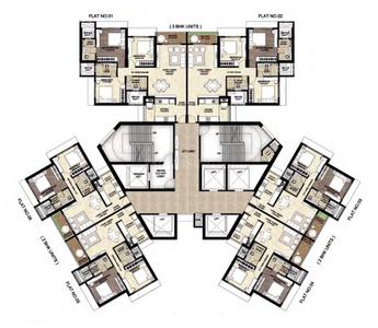 Project Image of 665.53 - 771.23 Sq.ft 2 BHK Apartment for buy in Runwal The Sanctuary Tower 2