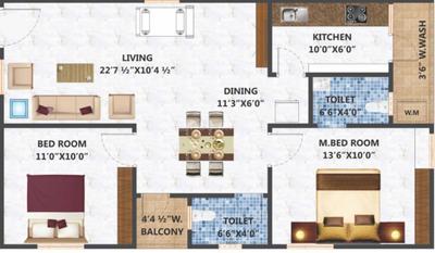 Project Image of 999.97 - 1099.96 Sq.ft 2 BHK Apartment for buy in Rapid Neighborly Nest