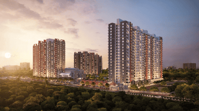 Project Image of 1200.0 - 1600.0 Sq.ft 2 BHK Apartment for buy in Ajmera Marina
