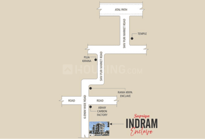Project Image of 572.0 - 756.0 Sq.ft 2 BHK Apartment for buy in Supriya Indram Enclave