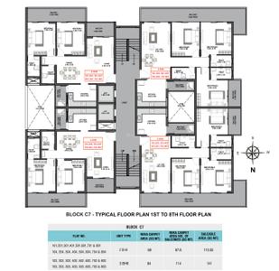 Project Image of 1205.55 - 1516.96 Sq.ft 2 BHK Apartment for buy in MVR Laguna Azul