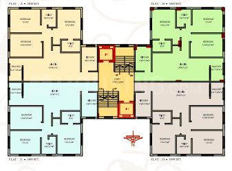 Project Image of 1490.0 - 2013.0 Sq.ft 3 BHK Apartment for buy in New Ideal Tower 5