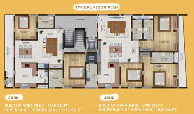 Project Image of 1377.0 - 1842.0 Sq.ft 2 BHK Apartment for buy in RK Homes Airavatha