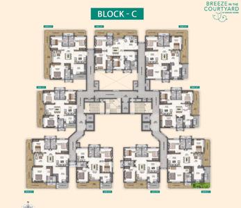Project Image of 1695.0 - 2430.0 Sq.ft 3 BHK Apartment for buy in Ankura Breeze In The Courtyard