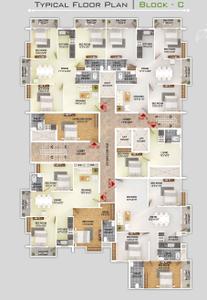 Project Image of 389.0 - 1970.0 Sq.ft 1 BHK Apartment for buy in M Tech Raja Royal Retreat Block A B & C