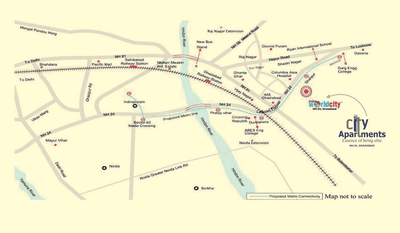 Project Image of 1100 Sq.ft 3 BHK Apartment / Flat for sale in Wave City for Rs. 7500000