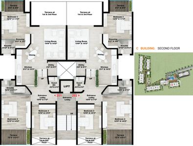 Project Image of 933.0 - 1092.0 Sq.ft 3 BHK Apartment for buy in Rohan Leher 2 Wing B C DE