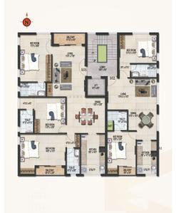 Project Image of 1484.0 - 1490.0 Sq.ft 3 BHK Apartment for buy in Live Adya