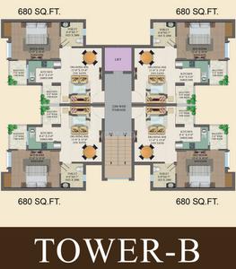 Project Image of 680.0 - 1215.0 Sq.ft 1 BHK Apartment for buy in Braj Keshav Majestic Phase 2
