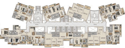 Project Image of 606.76 - 881.56 Sq.ft 2 BHK Apartment for buy in DSS Mahavir Spring Daffodils P3
