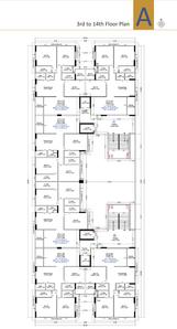 Project Image of 0.0 - 1377.78 Sq.ft 3 BHK Apartment for buy in Najaf Corporation Surat River Side Tower