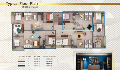 Project Image of 878.0 - 1498.0 Sq.ft 2 BHK Apartment for buy in Royal Estates