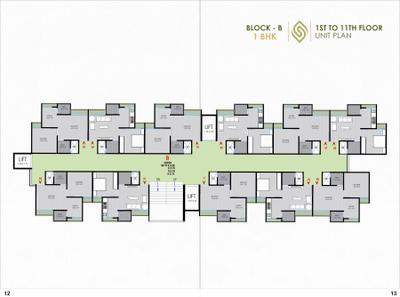 Project Image of 299.56 - 309.79 Sq.ft 1 BHK Apartment for buy in Sahjanand Sanidhya Green