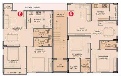 Project Image of 583.08 - 678.88 Sq.ft 2 BHK Apartment for buy in Krishna Sai Nilayam
