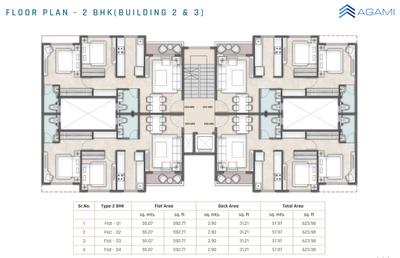 Project Image of 626.0 - 929.0 Sq.ft 2 BHK Apartment for buy in Agami Infinity Park