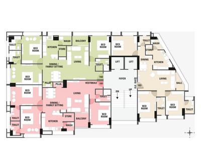 Project Image of 1070.9 - 1348.18 Sq.ft 3 BHK Apartment for buy in Kraft Ananta Apartment