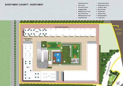 Project Image of 0.0 - 322.0 Sq.ft 1 BHK Apartment for buy in Dosti Nest Phase 3