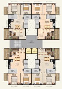 Project Image of 0.0 - 695.03 Sq.ft 2 BHK Apartment for buy in Om Sai Om Sai Ram Residency