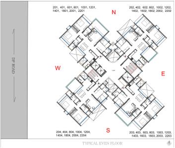 Project Image of 0.0 - 1123.0 Sq.ft 3 BHK Apartment for buy in Kumbare EKA