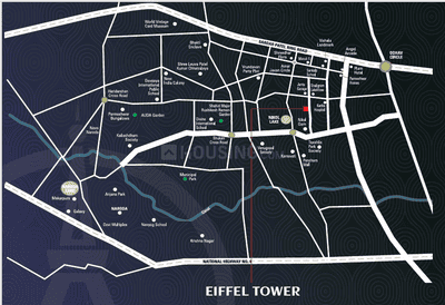 Project Image of 1071.87 - 1338.06 Sq.ft 3 BHK Apartment for buy in A T Eiffel Tower