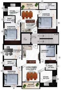 Project Image of 935.0 - 1065.0 Sq.ft 2 BHK Apartment for buy in Viva Venita