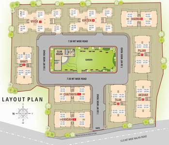 Yogi Developers Vadodara Greens Residency Phase3 Layout Plan 1