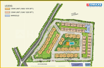 Project Image of 410.0 - 770.0 Sq.ft 1 BHK Apartment for buy in Omaxe Marigold