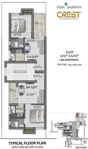 Project Image of 192.0 - 476.0 Sq.ft 1 BHK Apartment for buy in Vijay Shanthi Crest