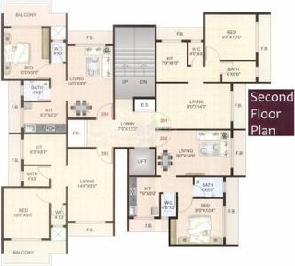 Project Image of 650.0 - 675.0 Sq.ft 1 BHK Apartment for buy in Aryan Orchid