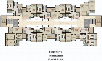 Project Image of 447.45 - 624.31 Sq.ft 1 BHK Apartment for buy in Tulip Heights