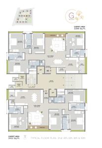 Project Image of 1911.0 - 6203.0 Sq.ft 3 BHK Apartment for buy in Avadh Ercole