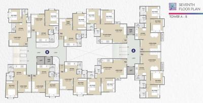 Project Image of 351.33 - 555.42 Sq.ft 1 BHK Apartment for buy in Vrajraj Bansari Heights