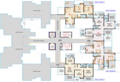 Project Image of 724.95 - 801.59 Sq.ft 2 BHK Apartment for buy in Balaji Oriana Crest