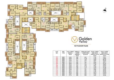 Project Image of 531.63 - 1131.4 Sq.ft 1 BHK Apartment for buy in Buildwick Golden Valley