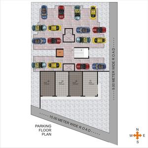 Project Image of 0.0 - 1100.0 Sq.ft 2 BHK Apartment for buy in Aaradhya Blossom