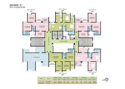 Project Image of 663.0 - 681.0 Sq.ft 2 BHK Apartment for buy in Rama Fusion Towers Phase III