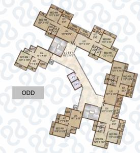 Project Image of 685.0 - 1090.0 Sq.ft 1 BHK Apartment for buy in Geomatrix Silver Crest