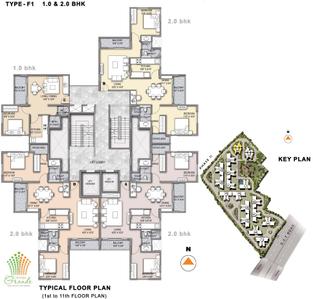 Project Image of 650.0 - 1634.0 Sq.ft 1 BHK Apartment for buy in Olympia Grande