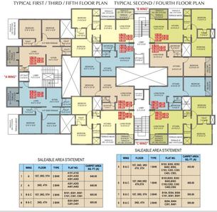 Project Image of 452.0 - 648.0 Sq.ft 1 BHK Apartment for buy in Pioneer Neetal Residency