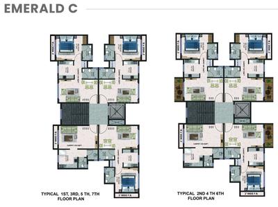 Project Image of 230.0 - 551.0 Sq.ft 1 RK Apartment for buy in The Green Sapphirre
