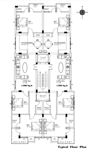 Akshayam VGP Selva Nagar VGP Selva Nagar Cluster Plan from 1st to 3rd Floor 1