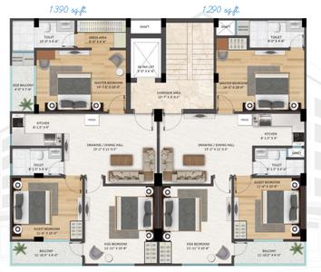 Project Image of 1090.0 - 1390.0 Sq.ft 2 BHK Apartment for buy in Atharv Brham Nivaas