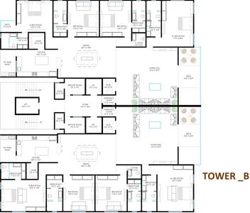 Project Image of 3473.0 - 3534.0 Sq.ft 4 BHK Apartment for buy in Newtone Ashirwad River Homes 2