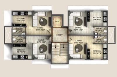 Project Image of 231.0 - 1013.0 Sq.ft 1 RK Apartment for buy in Tirupathi The Windsor