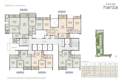 Project Image of 714.0 - 1740.0 Sq.ft 2 BHK Apartment for buy in Rohan Harita Phase 1