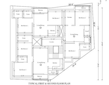 RB Blue Bells Block A Cluster Plan from 1st to 2nd Floor 1