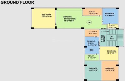 Project Image of 600.0 - 1026.0 Sq.ft 2 BHK Apartment for buy in Balaji Pentonic Highrise 1