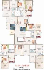 Project Image of 473.0 - 675.0 Sq.ft 1 BHK Apartment for buy in Rishi Laxmi Vandan Apartment