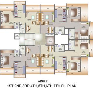 Project Image of 677.0 - 704.0 Sq.ft 1 BHK Apartment for buy in Tharwani Vedant Nakshatra
