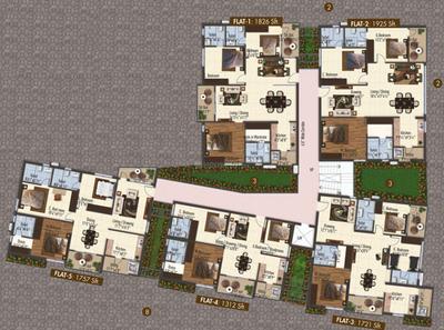 Project Image of 1312.0 - 1950.0 Sq.ft 3 BHK Apartment for buy in SRK Vista Residences